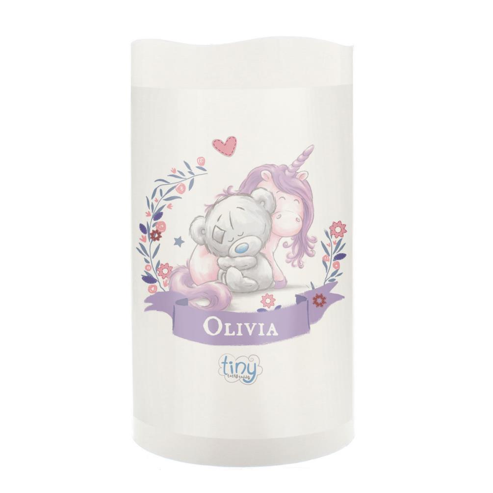 Personalised Tiny Tatty Teddy Unicorn Nightlight LED Candle £13.49